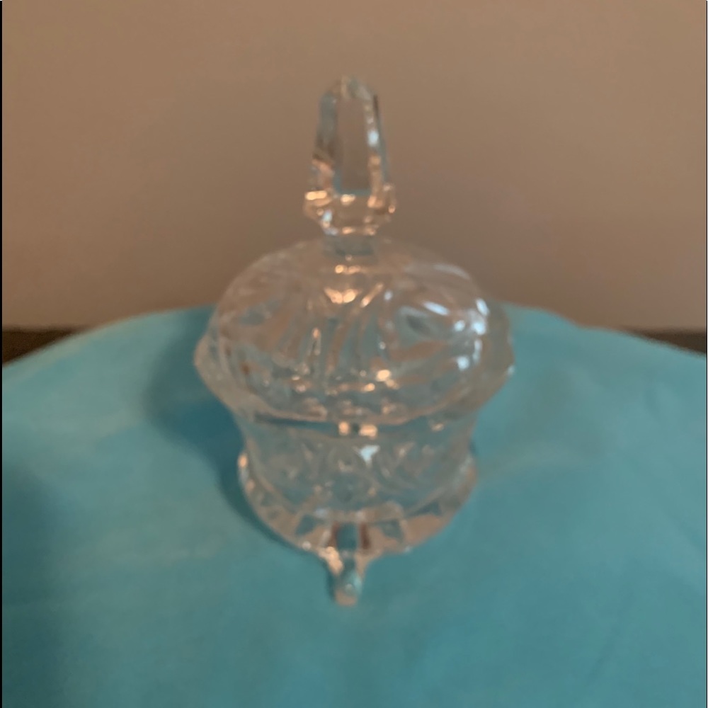 Vintage Glass Lead Crystal Dish